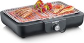 Severin PG 8554 - Electrische Tafel BBQ Grill - 2300 W - 230 °C - Grillrooster - Zwart Roestvrijstaal