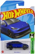Hot Wheels Tesla Model Y -antraciet Die Cast voertuig - 7 cm - Schaal 1:64