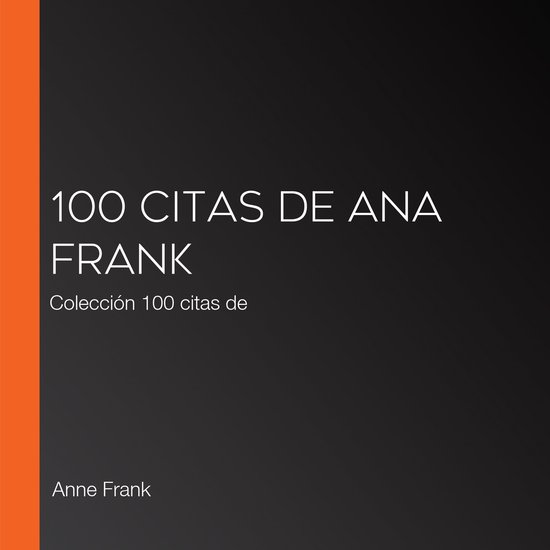 100 citas de Ana Frank - cover