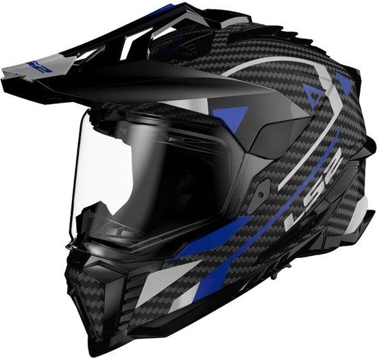 LS2 Helm Explorer C Adventure MX701 zwart / blauw maat XXXL