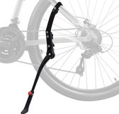 Fietsstandaard Universele aluminium zijstandaard Stabiele fiets in hoogte verstelbaar met antislip rubberen basis Fietsstandaard voor 26-29 inch mountainbike/racefiets/MTB/BMX