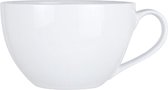 Cosy & Trendy Bols/bols à soupe pour dessert/petit déjeuner - Porcelaine - D12 x 8 cm - blanc - empilable - avec anse