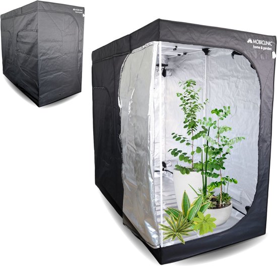 Mobiclinic Growbox - Kweektent - Waterdicht - Zwart - Nylon - 240 x 120 x 200 cm - Maat L