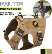 Always Prepared © Pro K9 Hondentuig - Y tuig - Middel en Grote Hond - Bruin - L