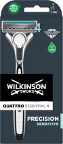 Wilkinson Sword quattro Essential 4 Titanium - Precision Sensitive - rasoir avec 1 lame de rasoir 4 lames