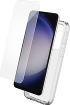 Bigben Connected - Transparant Telefoonhoesje - Gehard Glas Screenprotector geschikt voor Samsung Galaxy S24 - SmartFrame installatiekit