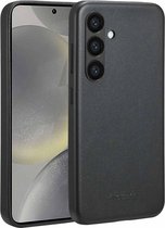 Accezz Étui adapté pour Samsung Galaxy S24 - Coque arrière en cuir Accezz MagSafe - Zwart
