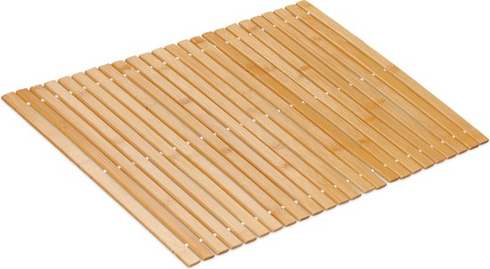 Focenat Bamboe Badmat 40x60 Cm - Vochtbestendige Antislip Douchemat Van Hout Voor Badkuip, Douche En Badkamerdeur
