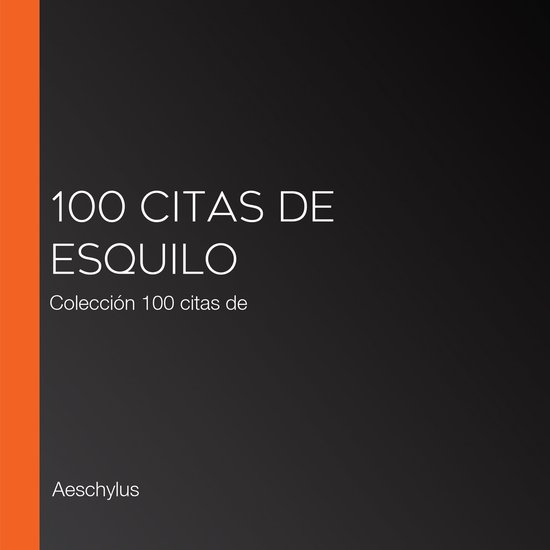 100 citas de Esquilo - cover