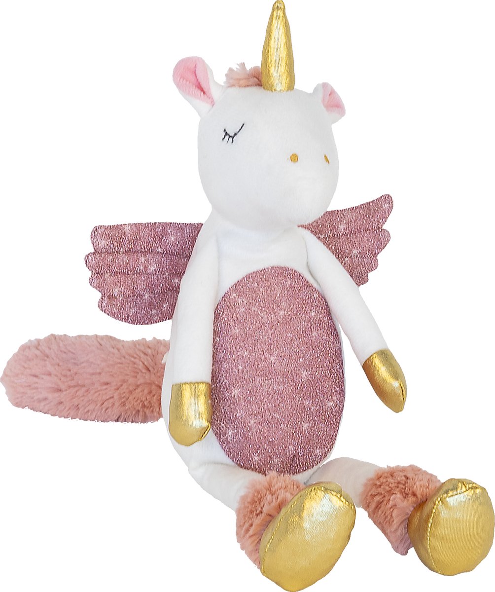 Happy Horse Magical Eenhoorn Knuffel 30cm Wit Roze Baby knuffel