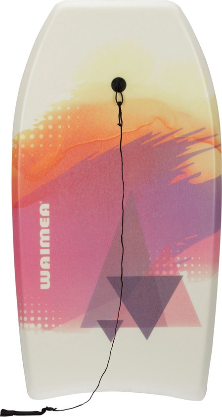 Waimea Bodyboard – Slick Board – 93cm – Wit/Oranje/Paars