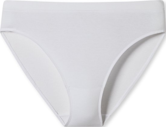 SCHIESSER Pure Rib slip (1-pack) - dames rioslip dubbelrib biologisch katoen zwart - Maat: 42