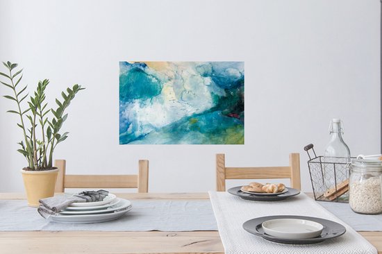 Stickers muraux - Mer - Storm - Aquarelle - 60x40 cm - Feuille adhésive