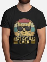Best Cat Dad Ever - t-shirt - cadeau - gift - vader - dad - beste vader ter wereld - verjaardag - unisex - vaderdag - best dad in the world - father - liefde - cute.