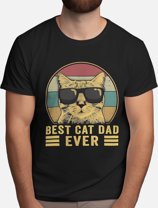 Best Cat Dad Ever - t-shirt - cadeau - cadeau - père - papa - meilleur papa du monde - anniversaire - unisexe - fête des pères - meilleur papa du monde - père - amour - mignon.