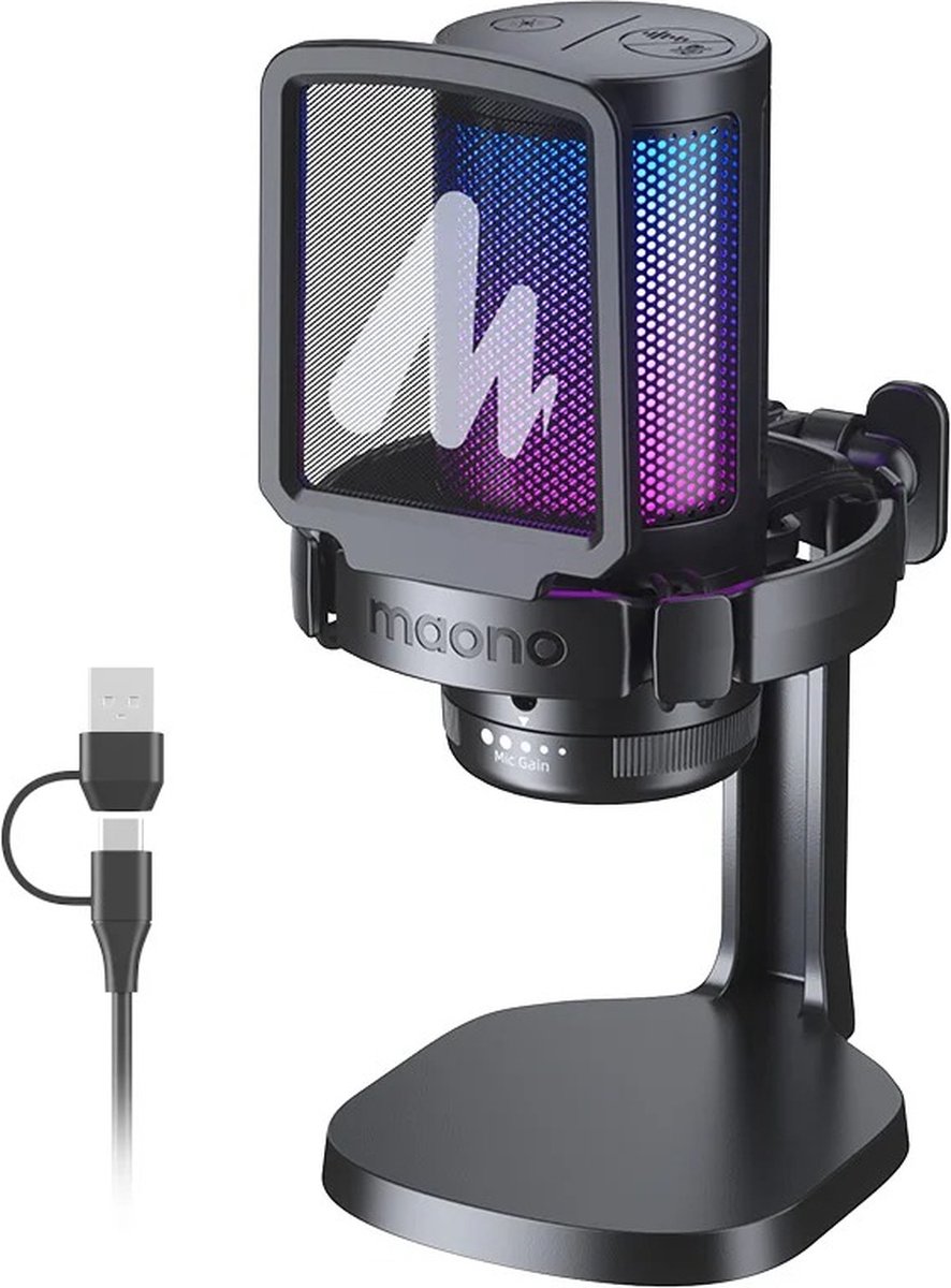 Microfoon gaming - Microfoon voor PC - Microfoon PS5 - Microfoon PS4 - USB aansluiting
