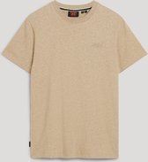 Organic Cotton Essential Logo T-Shirt Tan Brown Fleck Marl (M1011245A - 9XE)