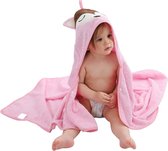 BoefieBoef Roze Vos Baby/Peuter Eco Dieren Badcape - 0 tot 5 jaar - Comfort, Stijl en Duurzaamheid in één!