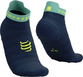Pro Racing Socks v4.0 Ultralight Run Low - Dress Blues/Eggshell Blue/Green Sheen
