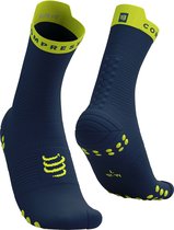 Pro Racing Socks v4.0 Run High - Dress Blues/Green Sheen