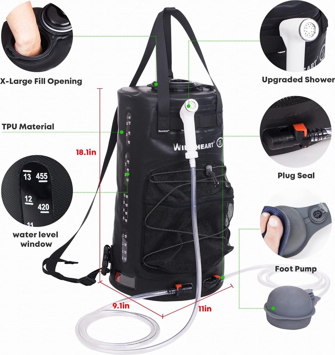 Camping shower
