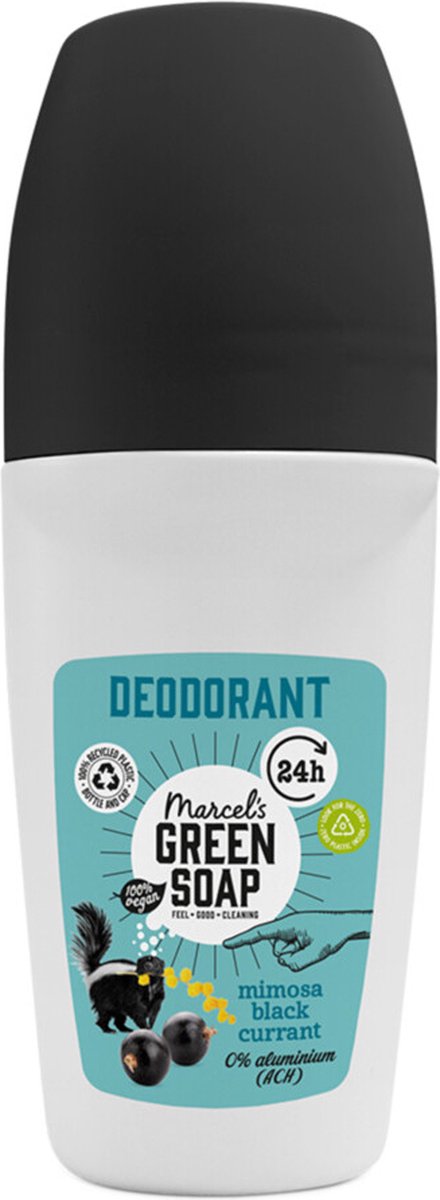 Goedkoopste Marcel's Green Soap Deodorant Roller Mimosa & Blackcurrant 50 ml