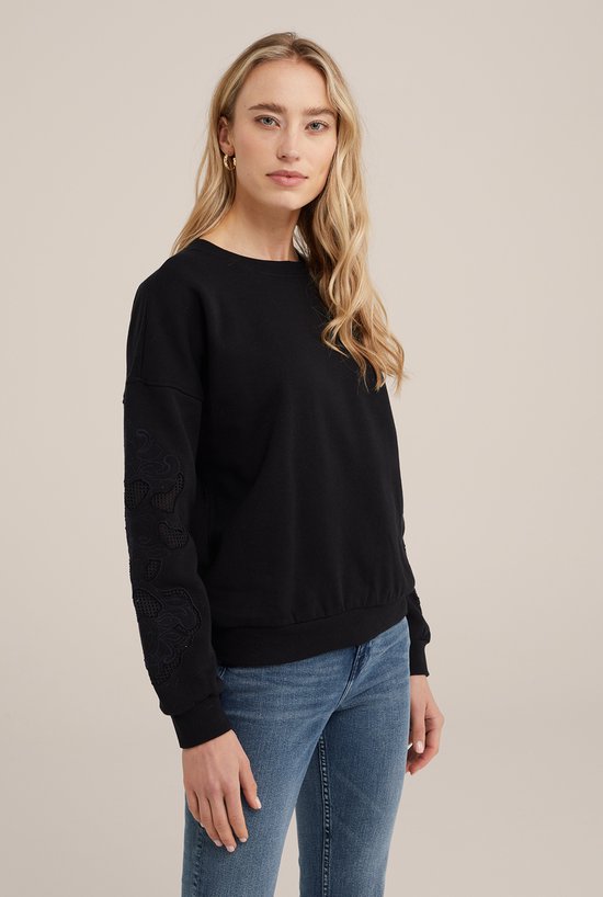 WE Fashion Dames sweater met embroidery