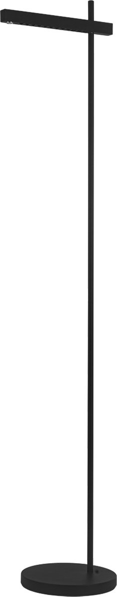 Axion LED vloerlamp in zwart aluminium met silicone, dimbaar, 7,5W / 255 lumen, 3000K warm wit licht, IP20