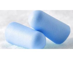 2 Paar- Oordoppen- anti lawaai -Nachtrust - Tegen Geluid - Gehoorbescherming -wasbaar- Anti Snurk - kleur:blauw-Lekker Slapen