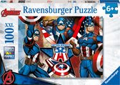 Ravensburger puzzel Captain America - Legpuzzel - 100 XXL stukjes