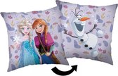 Disney Frozen Sierkussen - 35x35cm - Frozen Kussen - Elsa & Anna - Cadeau Meisje 5 Jaar - Cadeau Meisje 3 Jaar - Verjaardagscadeau Meisje - Cadeau Kind