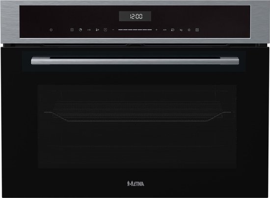 Foto: Etna cm250rvs oven met magnetronfunctie nis 45 cm rvs