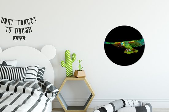 Wall Circle - Wall Circle - Perroquet - Vogel - Ressorts - Aluminium - ⌀ 30 cm - Intérieur et Extérieur