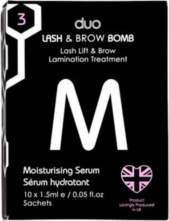 Foto: Beautiful brows lashes lash bomb lifting lamination treatment moisturizing serum stap 3