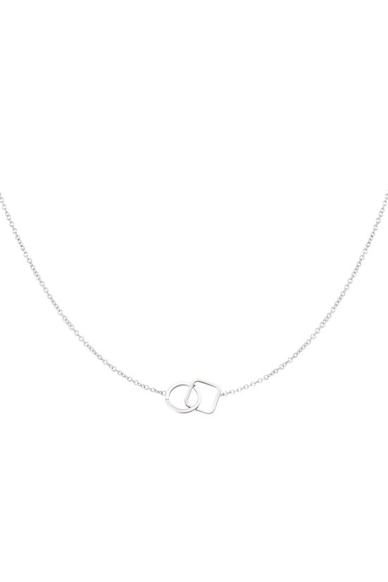 Collier connecté carré & rond - Cadeau - yehwang - necklace
