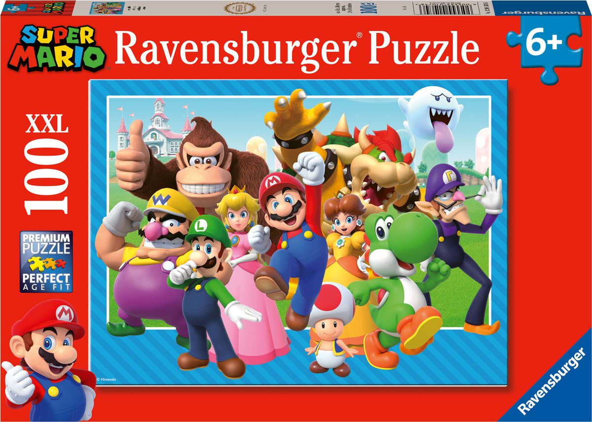 Ravensburger puzzel Let's-a-go ! Super Mario - Legpuzzel - 100 XXL stukjes