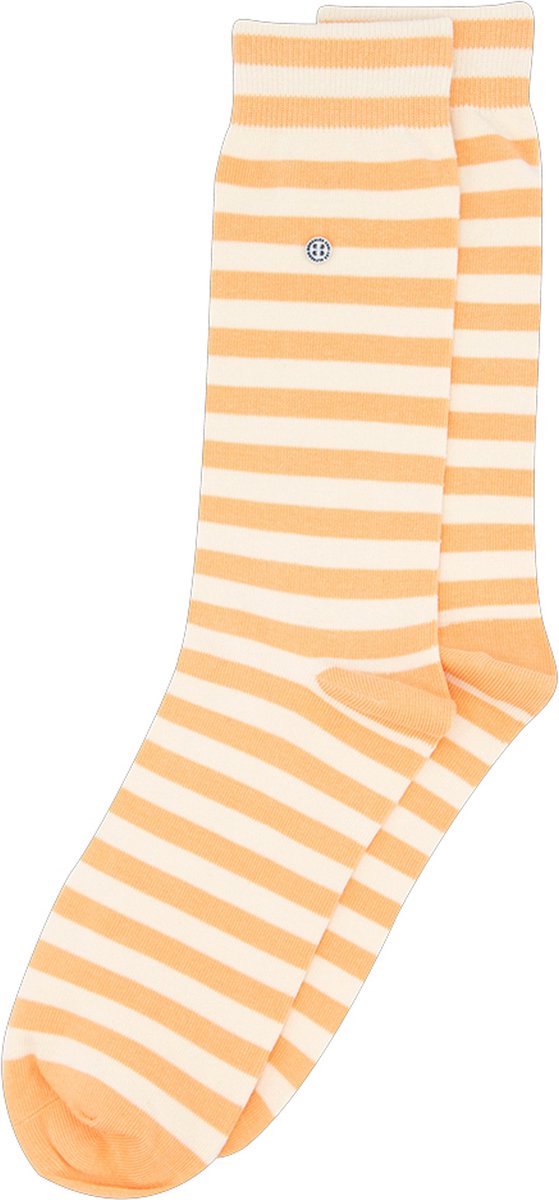 Alfredo Gonzales unisex sokken harbour stripes oranje & wit