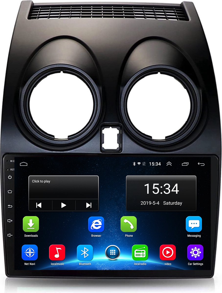Navigatie radio Nissan Qashqai 2007-2013, Android OS, 9 inch scherm, GPS, Wifi, Mirror lin