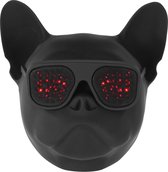 Wonky Monky Bulldog Led Speaker - Draadloze Bluetooth Speaker - Zwart