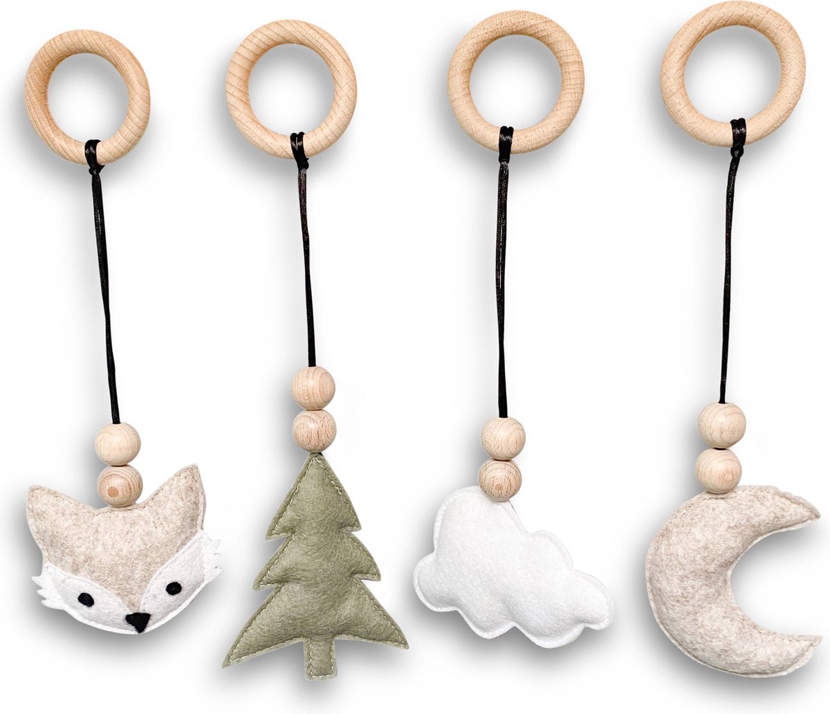 Hangers babygym | Speeltjes playgym - bosdieren | toddie.nl