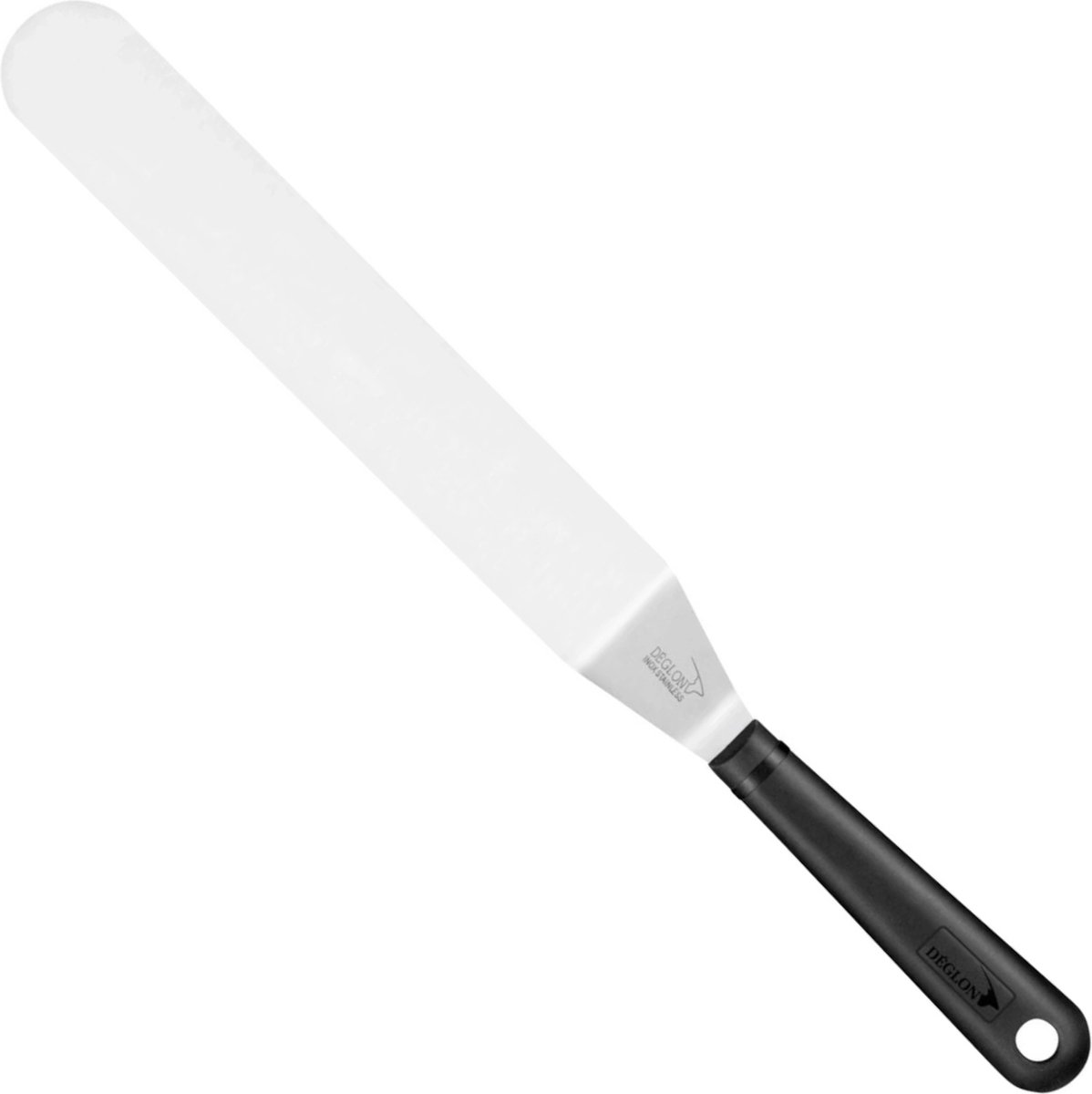 Déglon Gebogen spatel – ergonomisch – vaatwasserbestendig – 30 cm – zwart