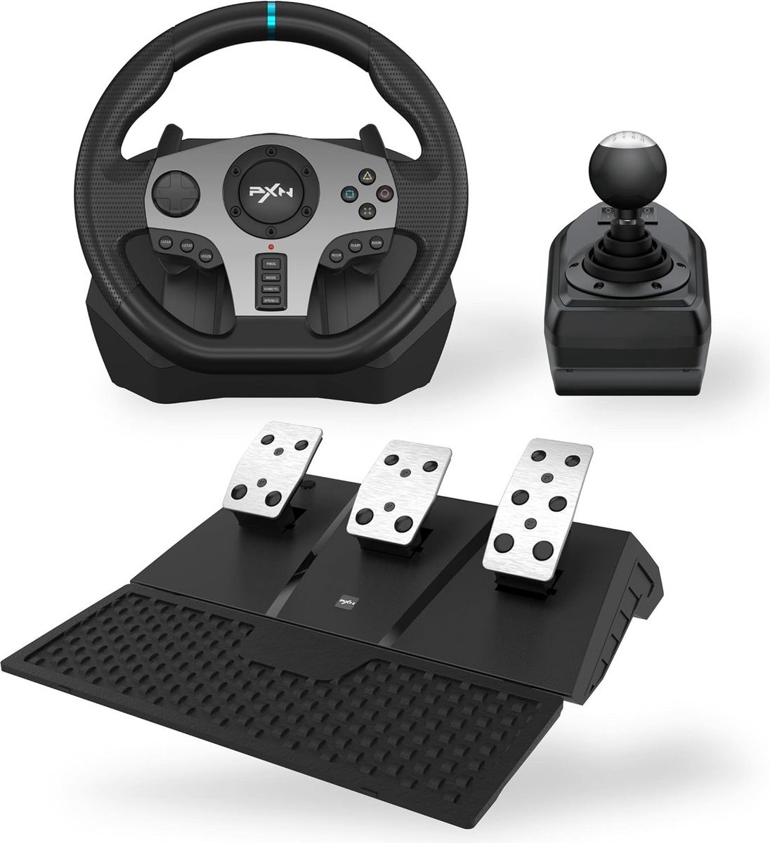 PXN - V9 - Race Stuur - Met Pedalen en Shifter - 270/900°- Game Stuur - Geschikt voor - PS4 - Xbox One - PC - Xbox Series X|S - PS3 - Met App — cadeau in Gadgets - foto 5