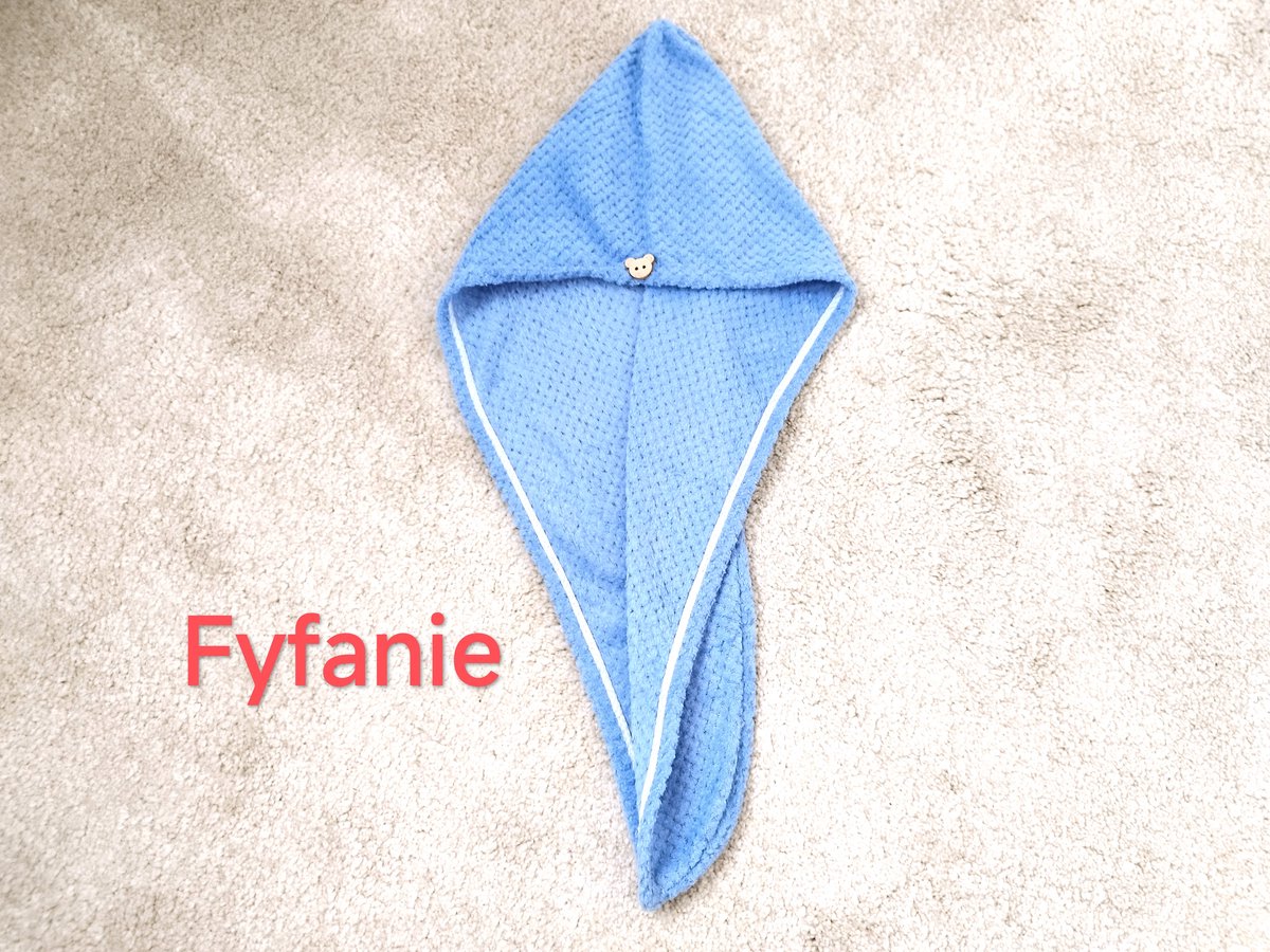 hoge kwaliteit Haarhanddoek - Ananas patroon - Microvezel - Droog snel -25cm * 65cm -kleur: Blauw