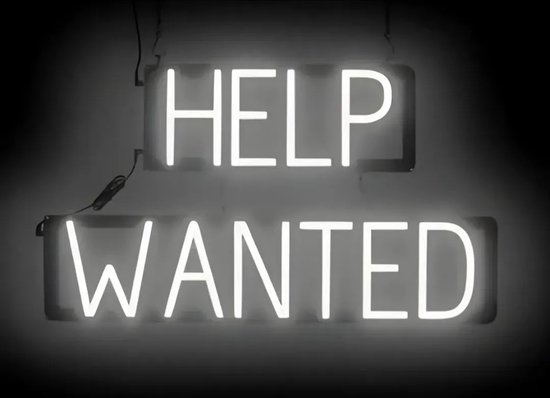 AIDE RECHERCHÉE - Néon publicitaire Néon LED enseigne lumineuse | SortBrite | 69 x 38 cm | 6 modes de gradation - 8 animations lumineuses | Éclairage au néon pour panneaux publicitaires