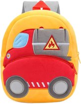 BoefieBoef Tankwagen Peuter/Kleuter Rugtas: Bouw & Werkvoertuigen Design | Avontuurlijke Kinder Rugzak 0-5 Jaar - rood oranje