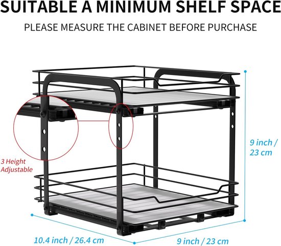 étagère de cuisine, étagère à épices \ Matériaux de haute qualité, ‎26,4 x 23 x 23 cm ; 1,92 kg