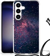 Smartphone hoesje Geschikt voor Samsung Galaxy S24 Mobiel Case met transparante rand Stars