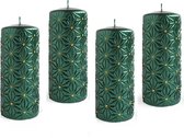 Marsel Candles-Rustieke Kaars-Stompkaarsen-Decoratieve Huis Kaarsen-4 Stuk-108u Branduren-17 cm
