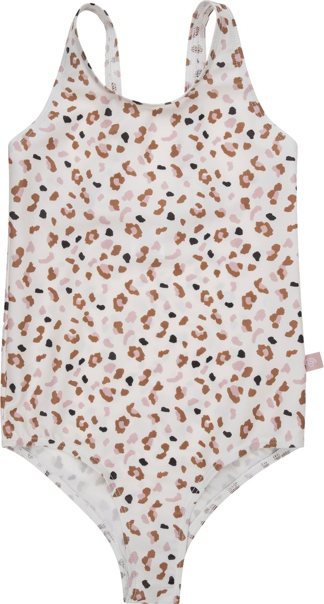 Swim Essentials | Kaki Panterprint Meisjes UV Badpak - Maat 146/152