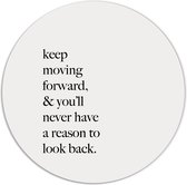 Label2X - Cercle mural continue de bouger - Ø 20 cm - Forex - Multicolore - Cercle mural - Peinture ronde - Décoration murale Cercle - Décoration murale ronde - Décoration pour salon ou chambre